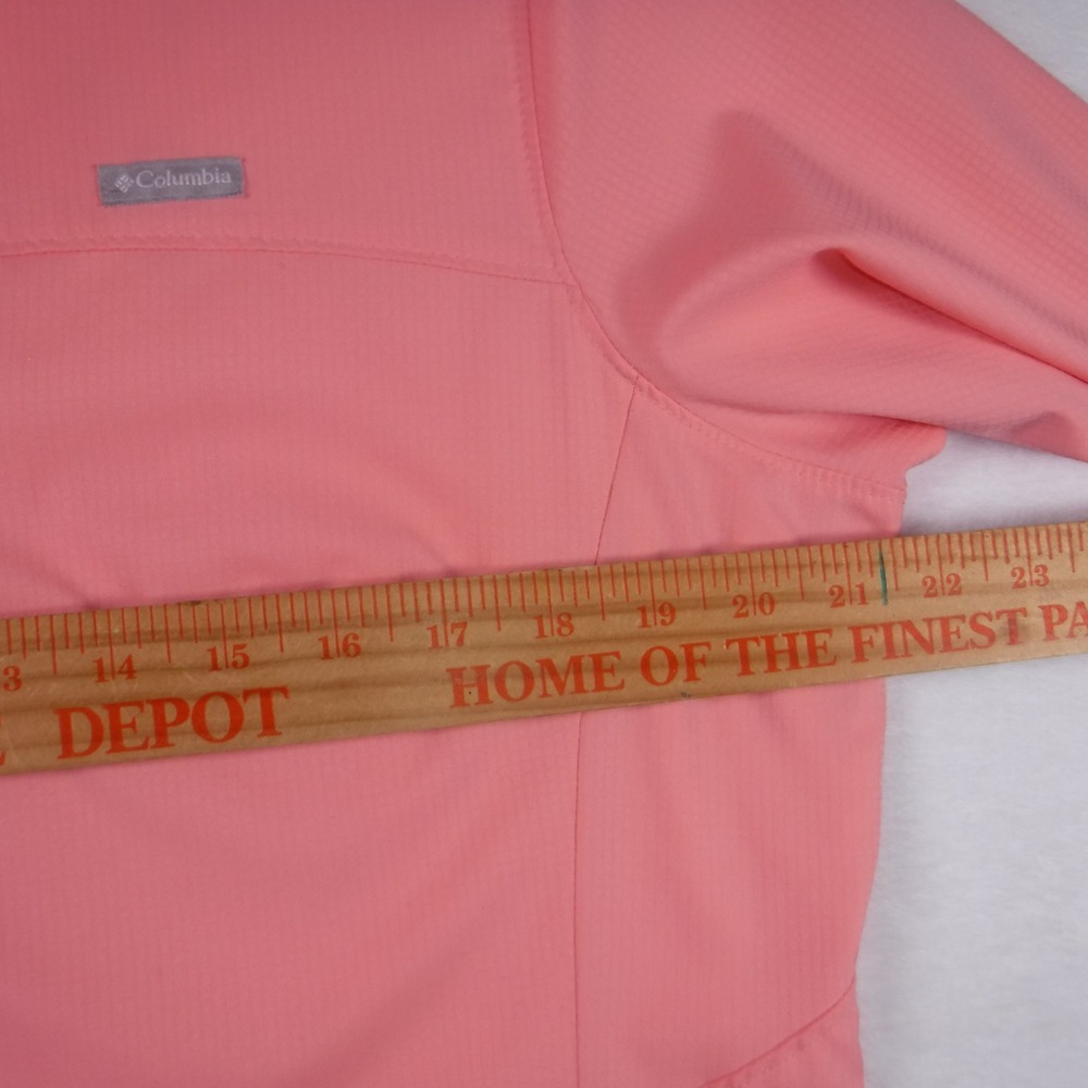 Columbia Omni-Shade Womens Large Coral Pink Long Sleeve Sun Protection Shirt L - Picture 5 of 12